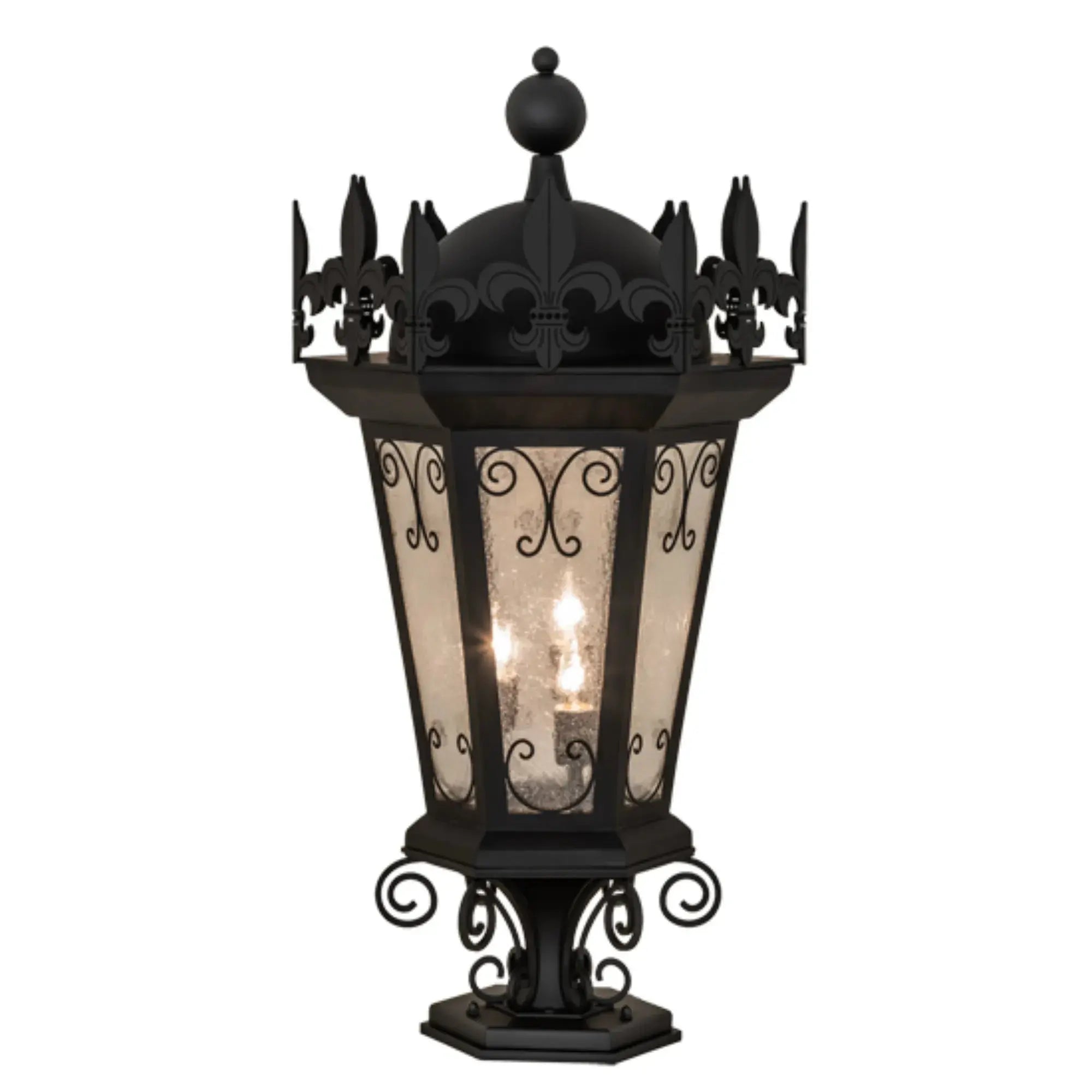 19" Wide Chaumont Pier Mount – Anodized Effect Black – Wet-Rated – Meyda Lighting Meyda Lighting