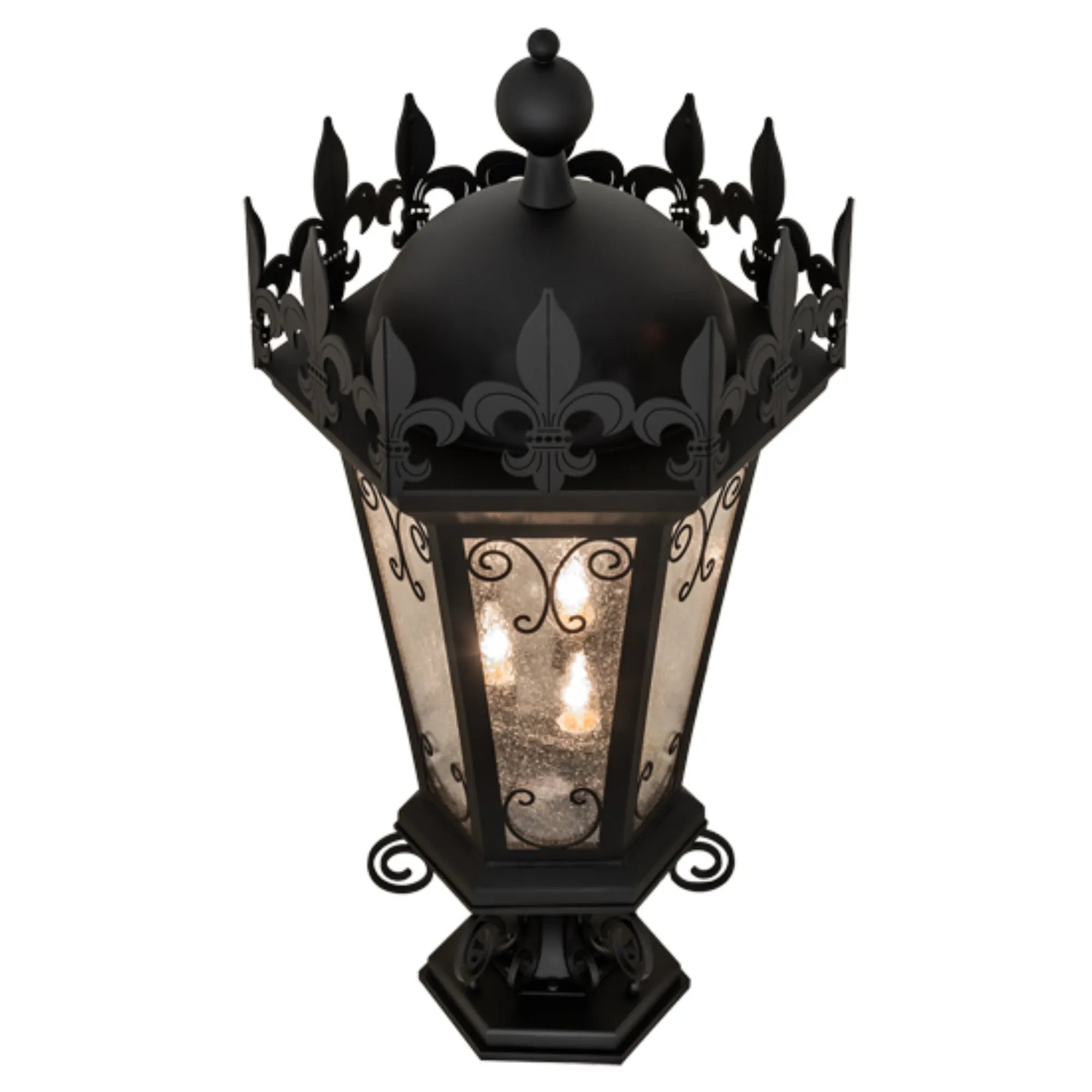 19" Wide Chaumont Pier Mount – Anodized Effect Black – Wet-Rated – Meyda Lighting