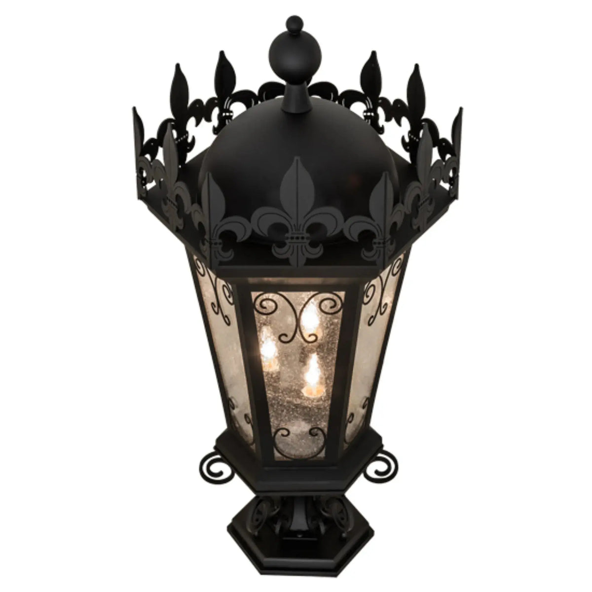 19" Wide Chaumont Pier Mount – Anodized Effect Black – Wet-Rated – Meyda Lighting Meyda Lighting