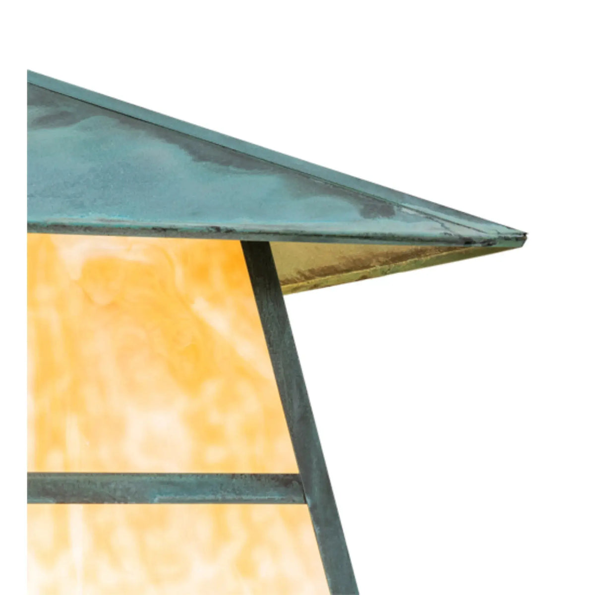 24" Square Stillwater "T" Mission Pier Mount – Verdigris – Wet-Rated – Meyda Lighting Meyda Lighting