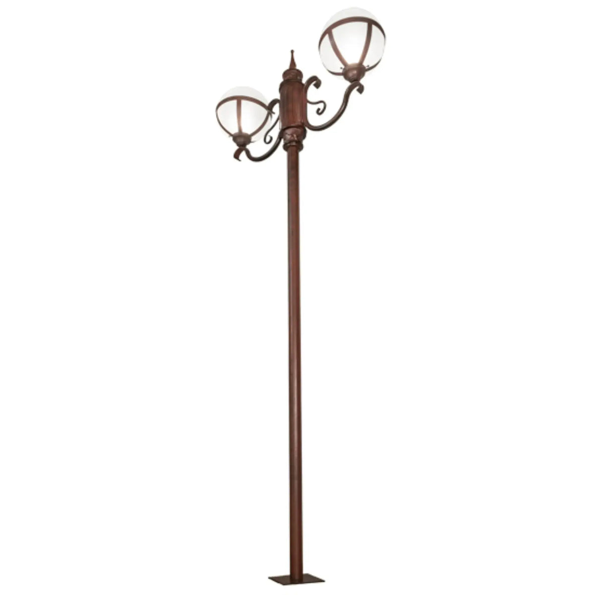 120" High Bola Tavern Street Lamp – Rustic Nail – Damp-Rated – Meyda Lighting Meyda Lighting