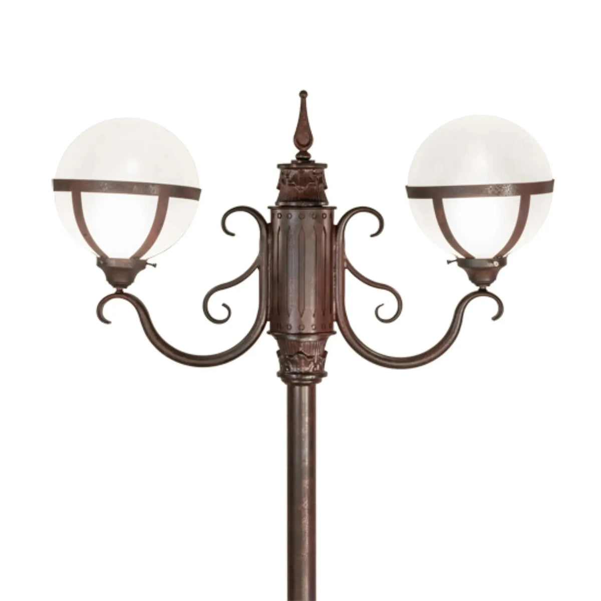 120" High Bola Tavern Street Lamp – Rustic Nail – Damp-Rated – Meyda Lighting Meyda Lighting