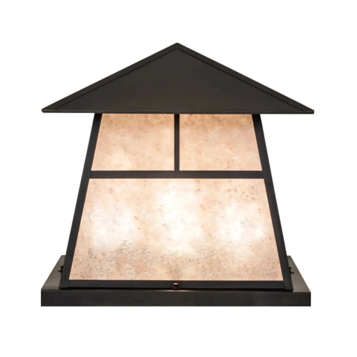 24" Square Stillwater "T" Mission Pier Mount – Craftsman Brown – Wet-Rated – Meyda Lighting Meyda Lighting