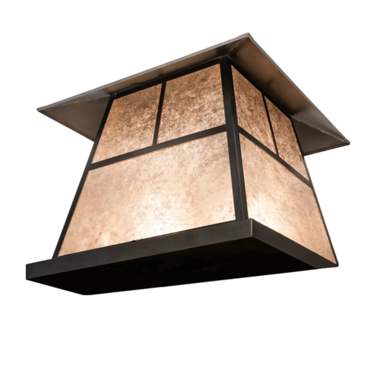24" Square Stillwater "T" Mission Pier Mount – Craftsman Brown – Wet-Rated – Meyda Lighting Meyda Lighting