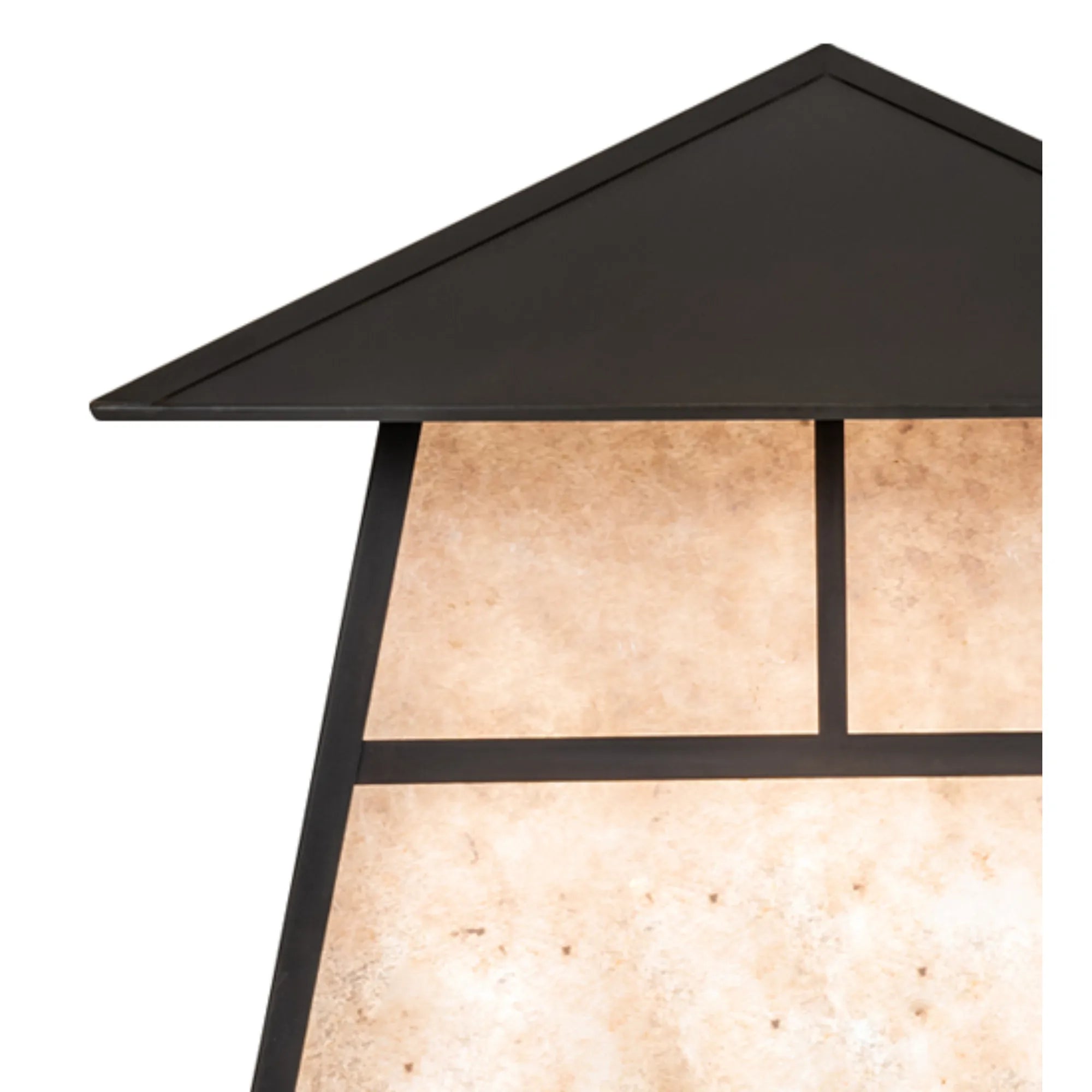 24" Square Stillwater "T" Mission Pier Mount – Craftsman Brown – Wet-Rated – Meyda Lighting