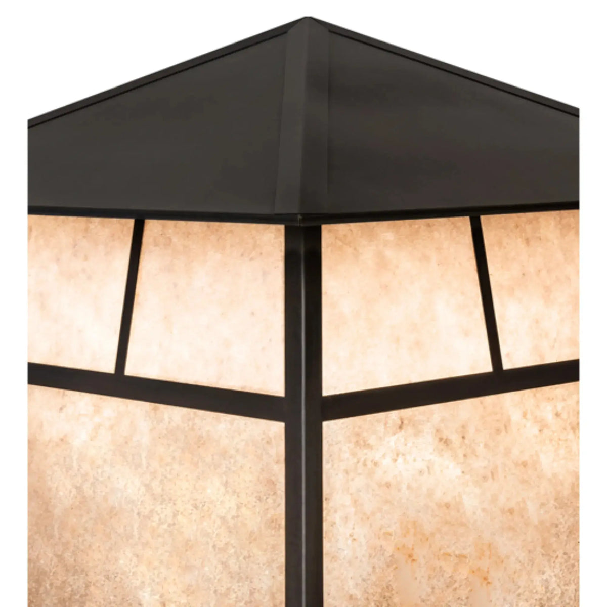 24" Square Stillwater "T" Mission Pier Mount – Craftsman Brown – Wet-Rated – Meyda Lighting Meyda Lighting