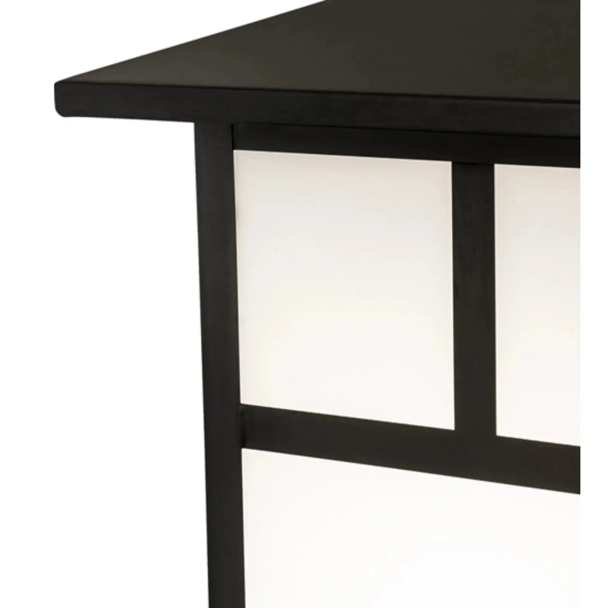 11" Square Seneca "T" Mission Post Mount – Craftsman Brown on Brass – Wet-Rated – Meyda Lighting Meyda Lighting