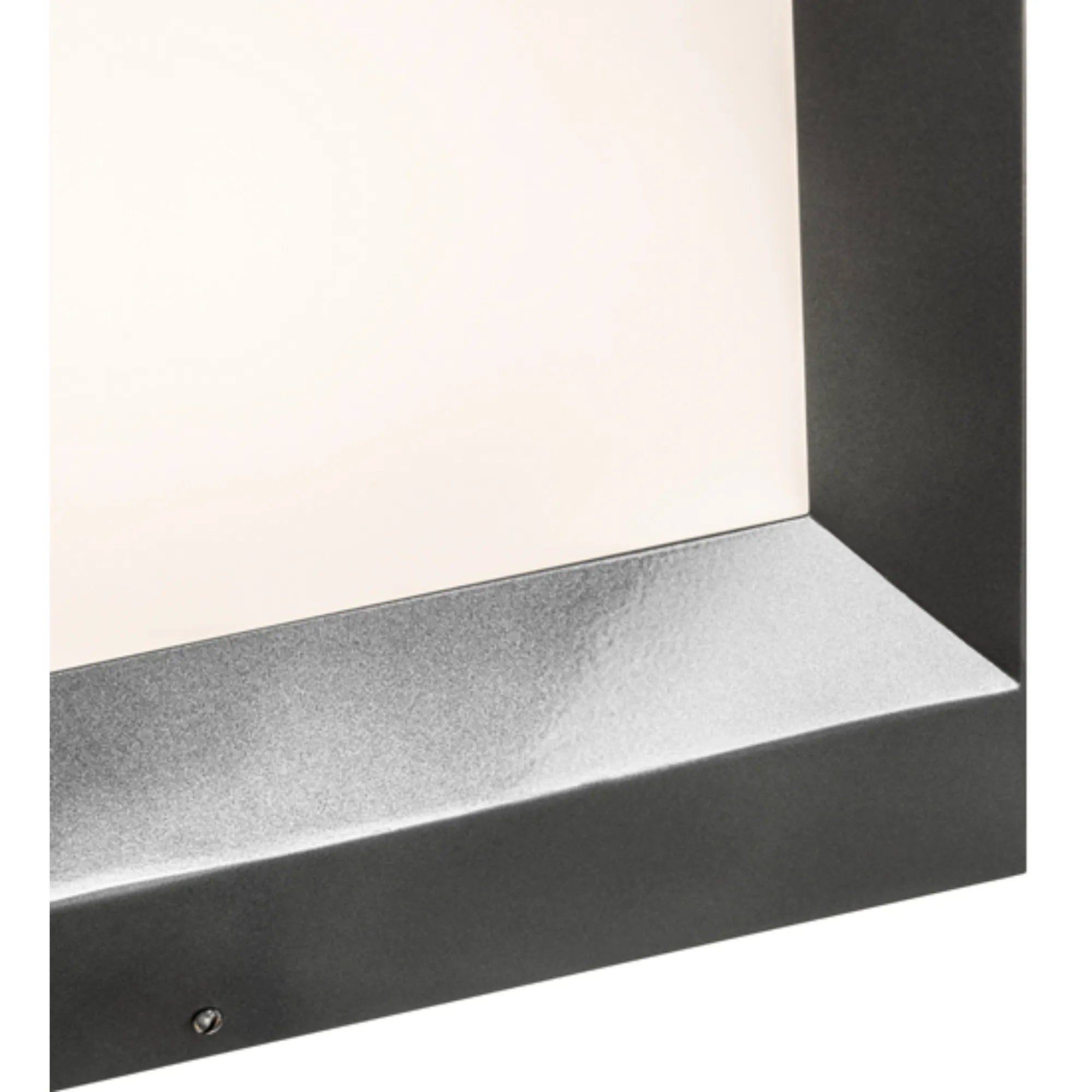 16" Square Cubism Pier Mount – Silver Metallic – Damp-Rated – Meyda Lighting
