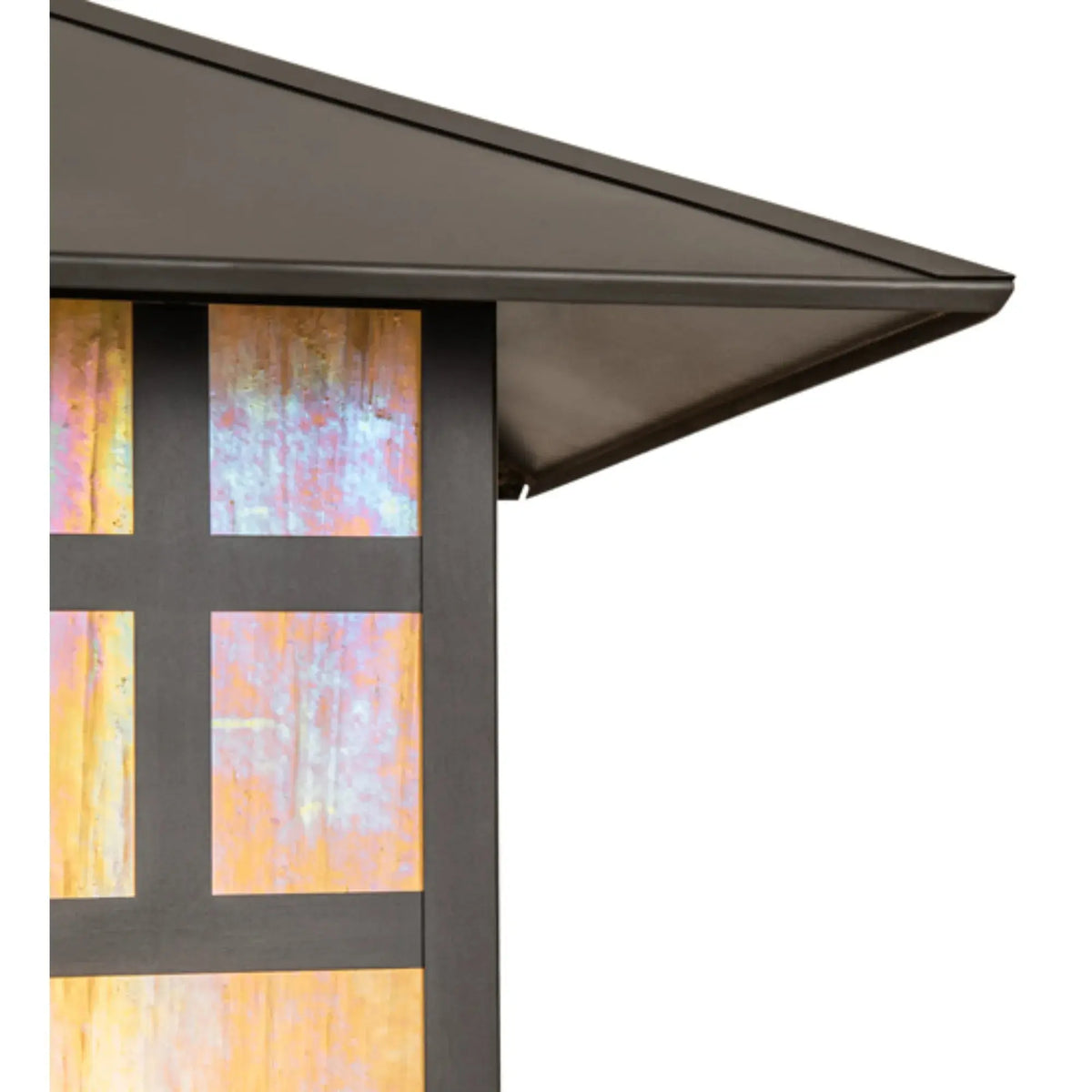 18" Square Seneca Watchtower Pier Mount – Craftsman Brown – Wet-Rated – Meyda Lighting Meyda Lighting