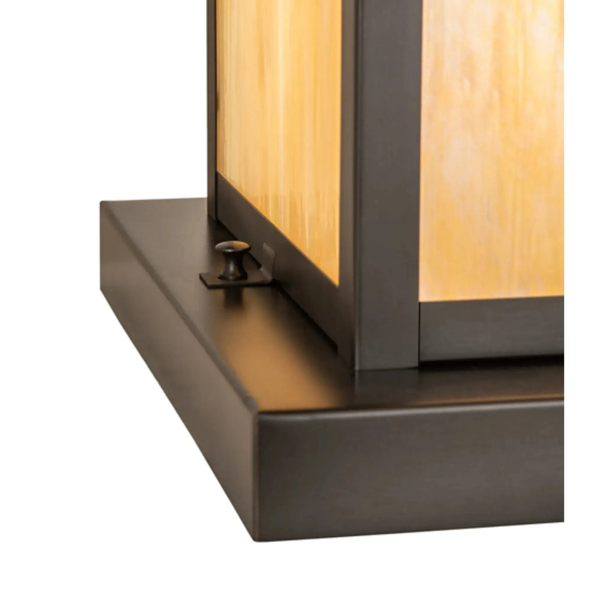 18" Square Seneca Watchtower Pier Mount – Craftsman Brown – Wet-Rated – Meyda Lighting Meyda Lighting