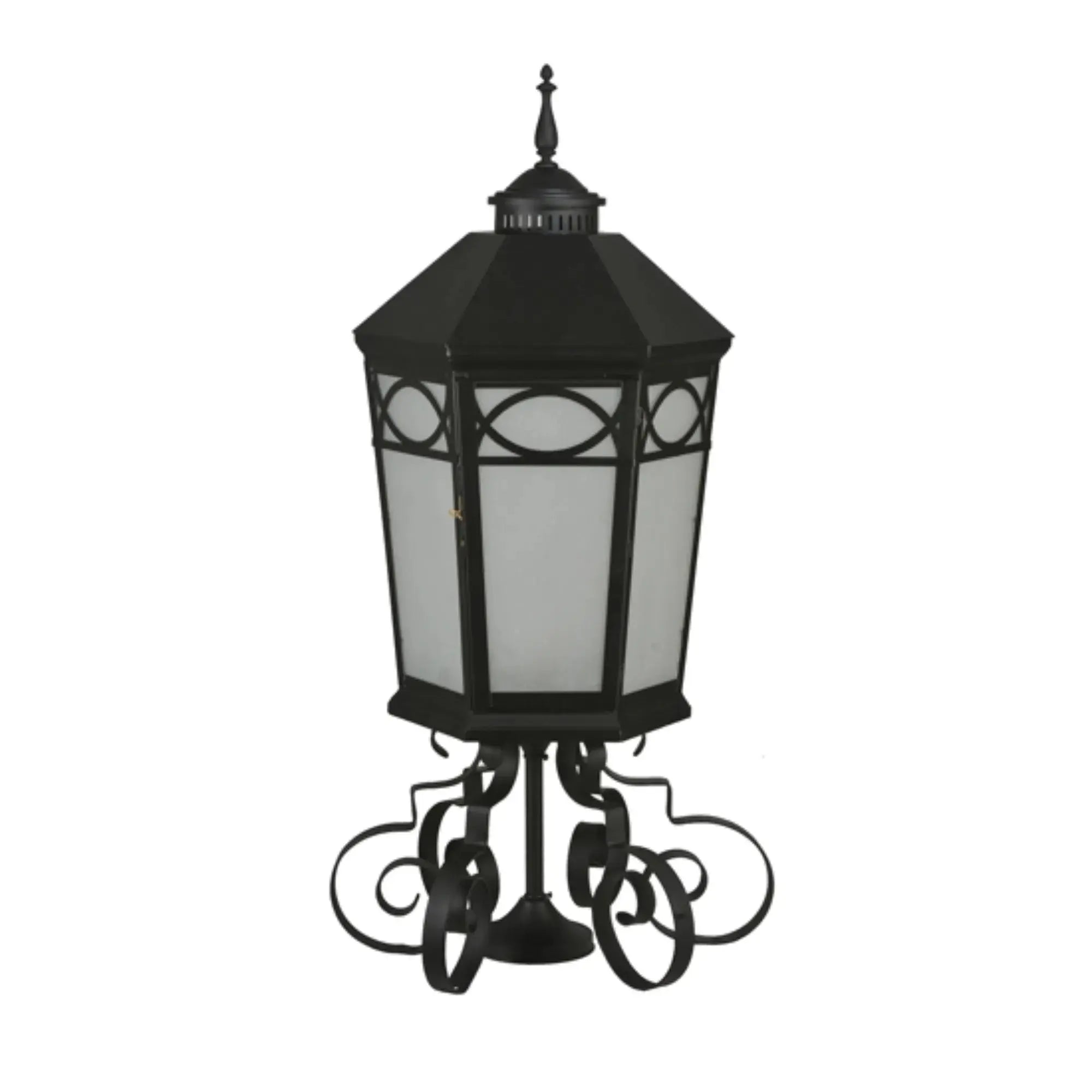 16" Wide Restored Taft 1 Light Lantern Post Mount – Black – Damp-Rated – Meyda Lighting Meyda Lighting