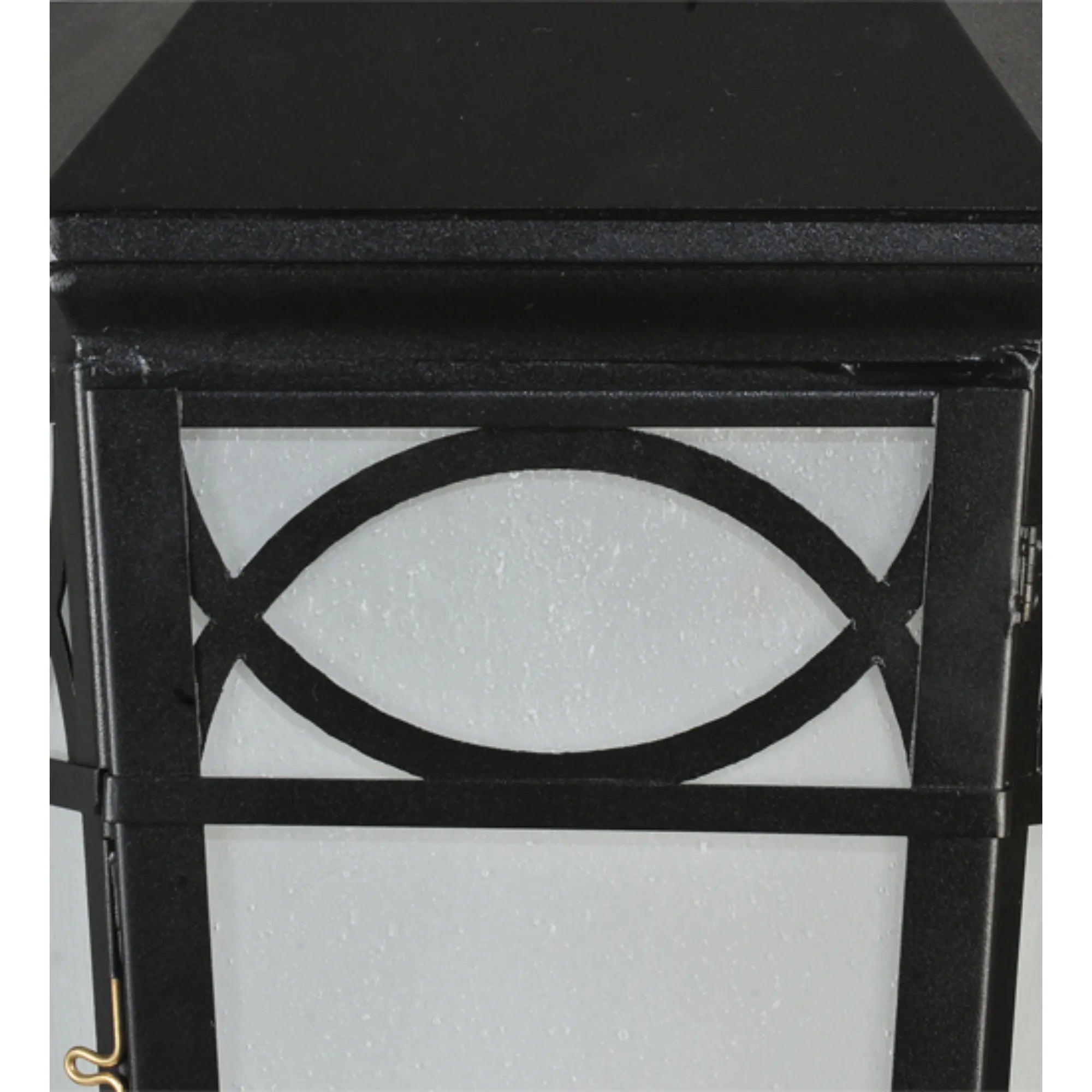 16" Wide Restored Taft 1 Light Lantern Post Mount – Black – Damp-Rated – Meyda Lighting