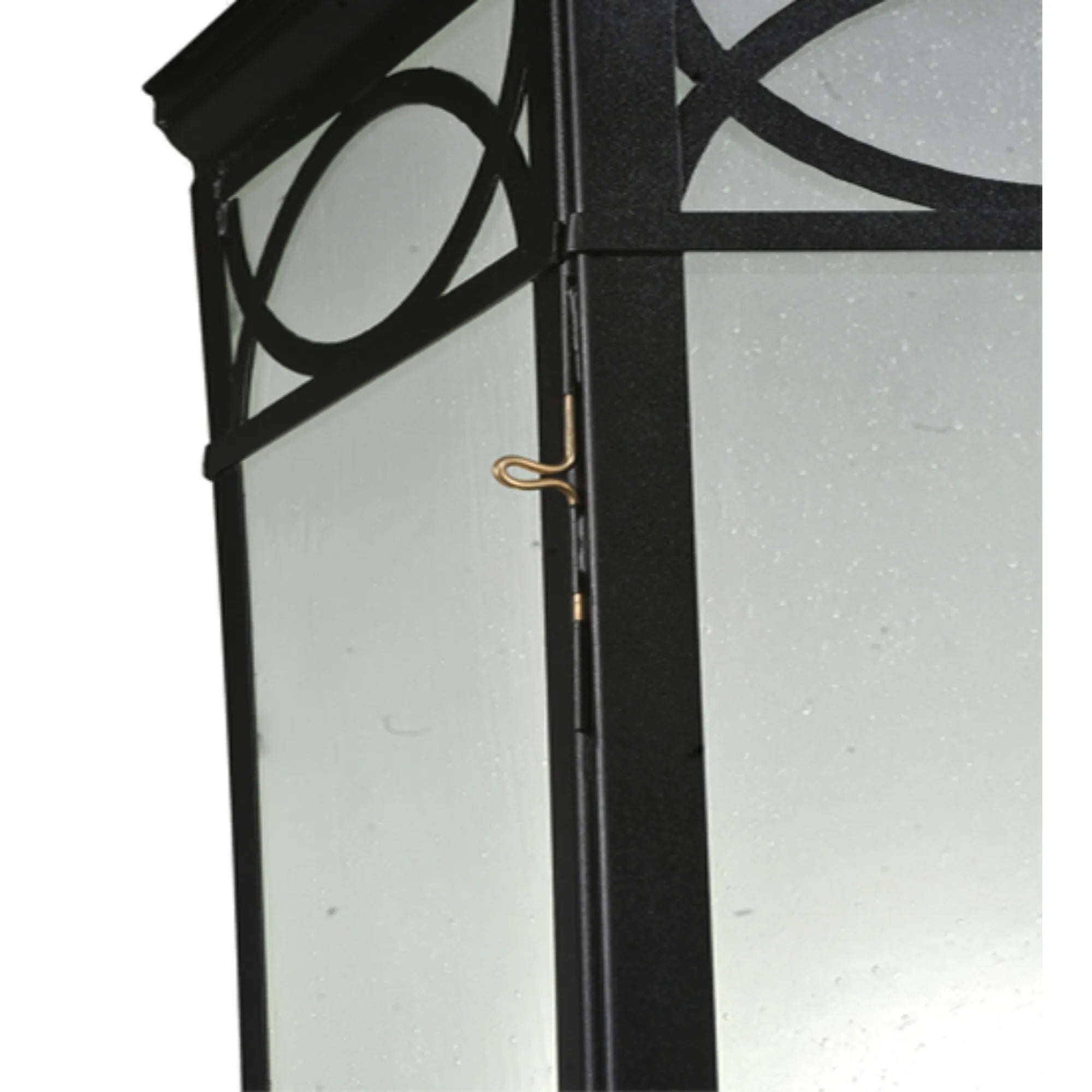16" Wide Restored Taft 1 Light Lantern Post Mount – Black – Damp-Rated – Meyda Lighting