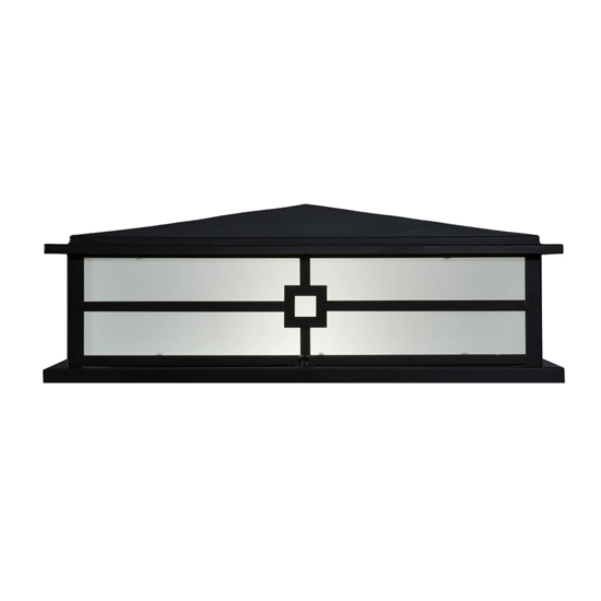 24" Square Seneca Console Pier Mount – Textured Black – Wet-Rated – Meyda Lighting