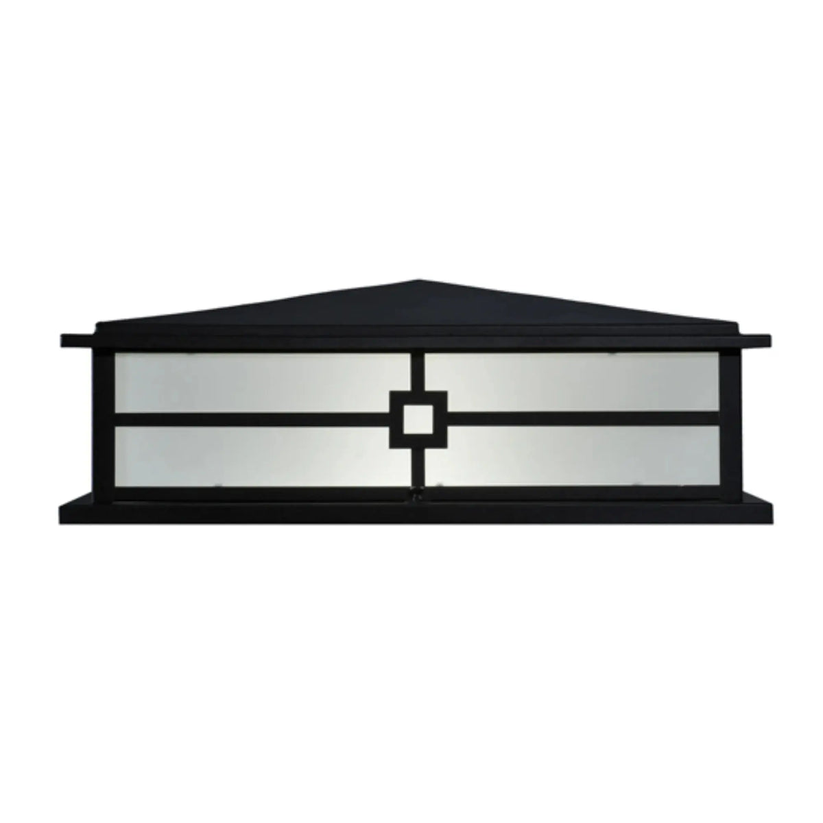 24" Square Seneca Console Pier Mount – Textured Black – Wet-Rated – Meyda Lighting Meyda Lighting