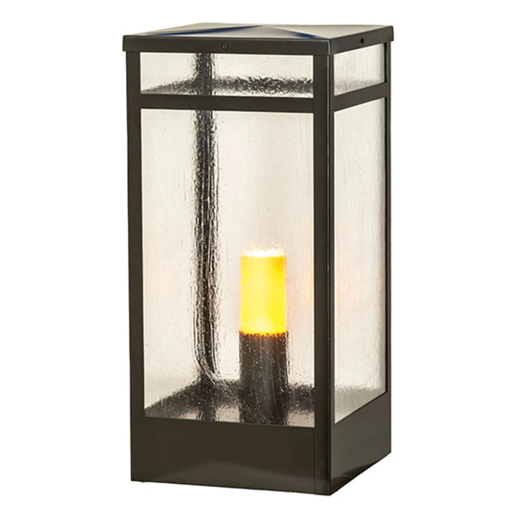 14" Square Quadrato Campbell Pier Mount – Exterior Oil Rubbed Bronze – Wet-Rated – Meyda Lighting
