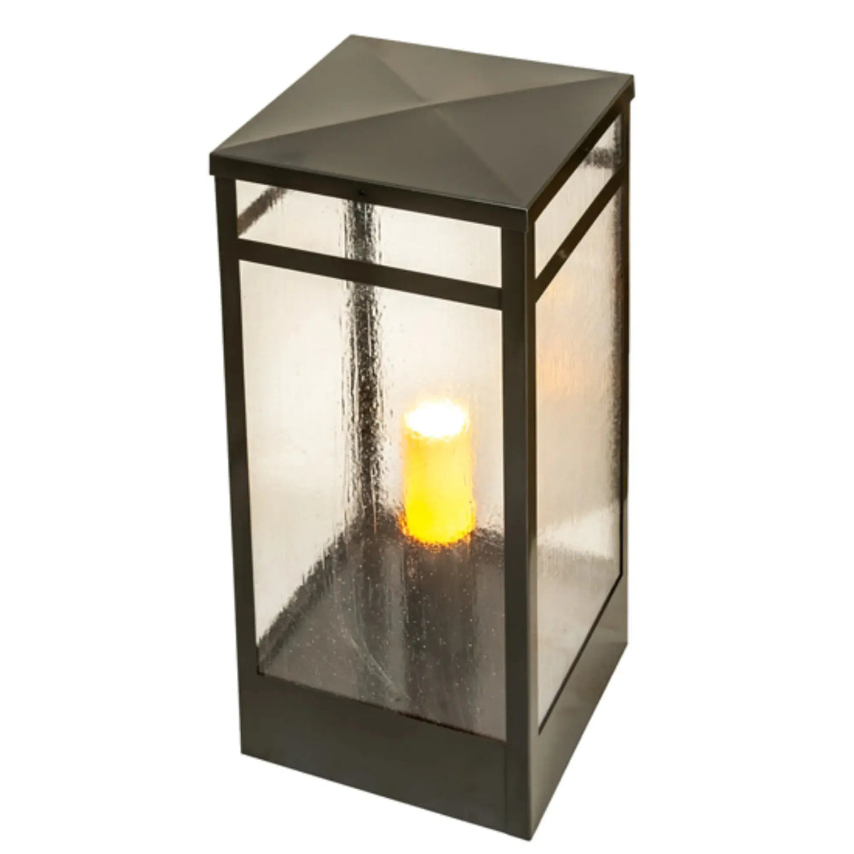 14" Square Quadrato Campbell Pier Mount – Exterior Oil Rubbed Bronze – Wet-Rated – Meyda Lighting Meyda Lighting