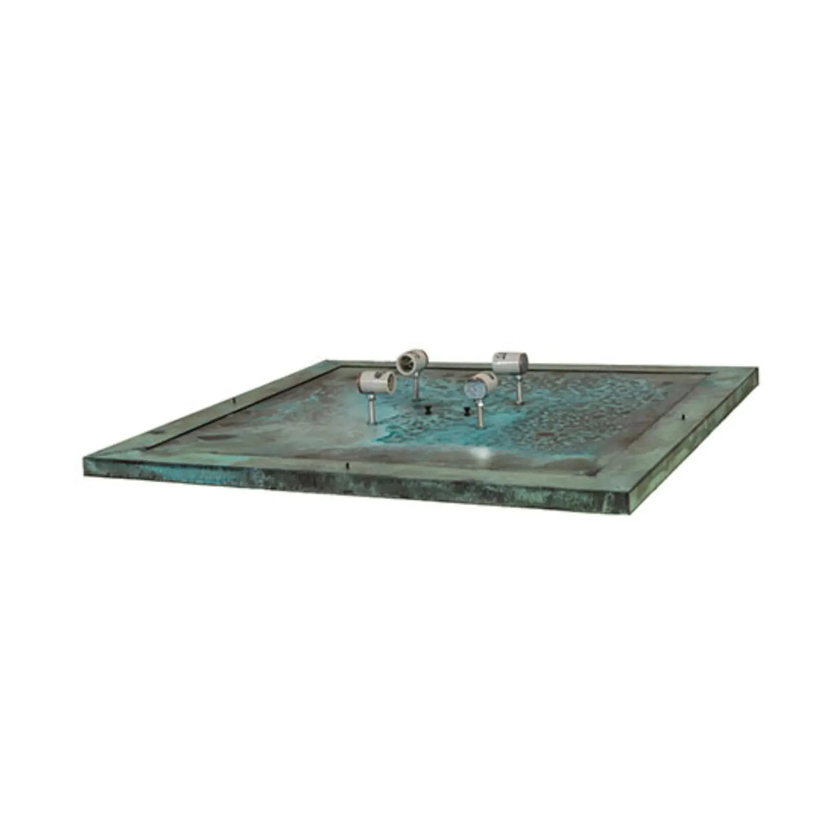 34" Square Seneca Double Bar Mission Pier Mount – Craftsman Verdigris – Wet-Rated – Meyda Lighting Meyda Lighting