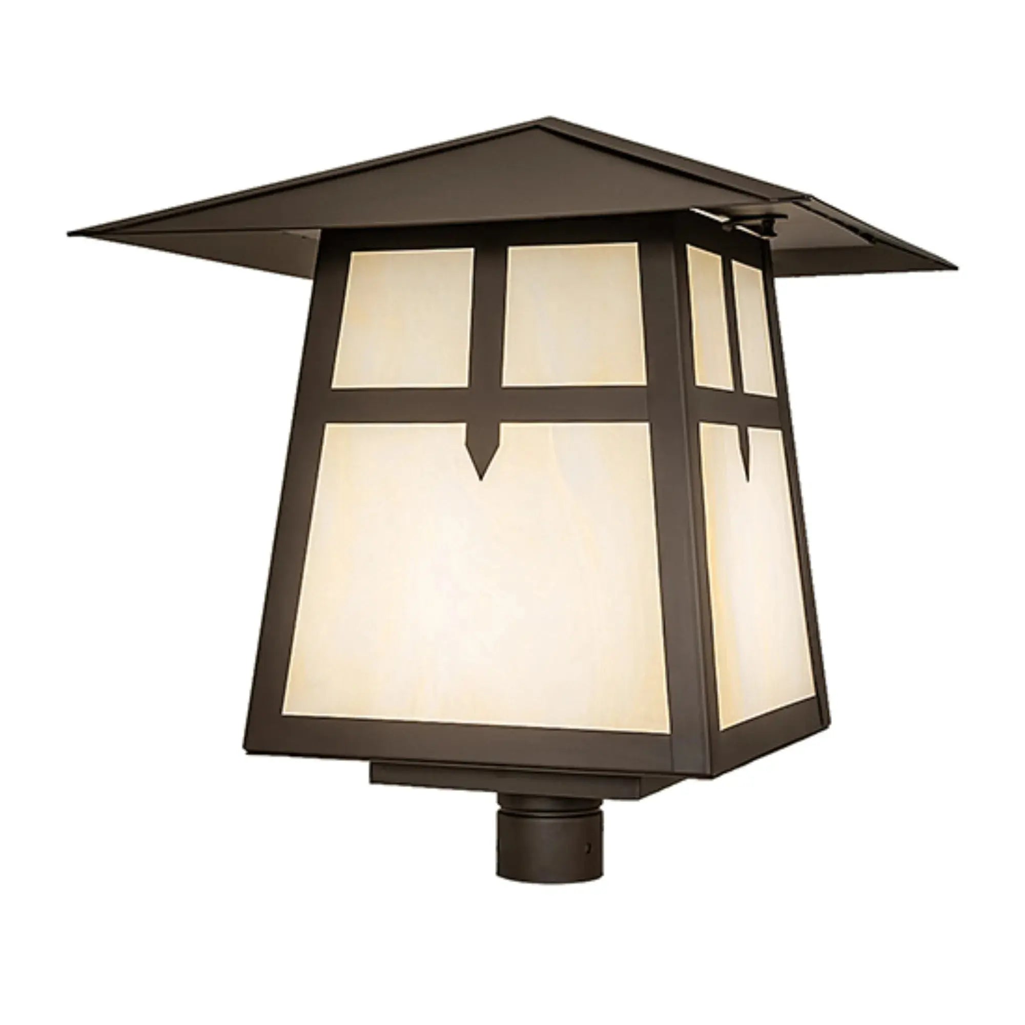 20" Square Stillwater Cross Mission Post Mount – Oil Rubbed Bronze – Wet-Rated – Meyda Lighting Meyda Lighting