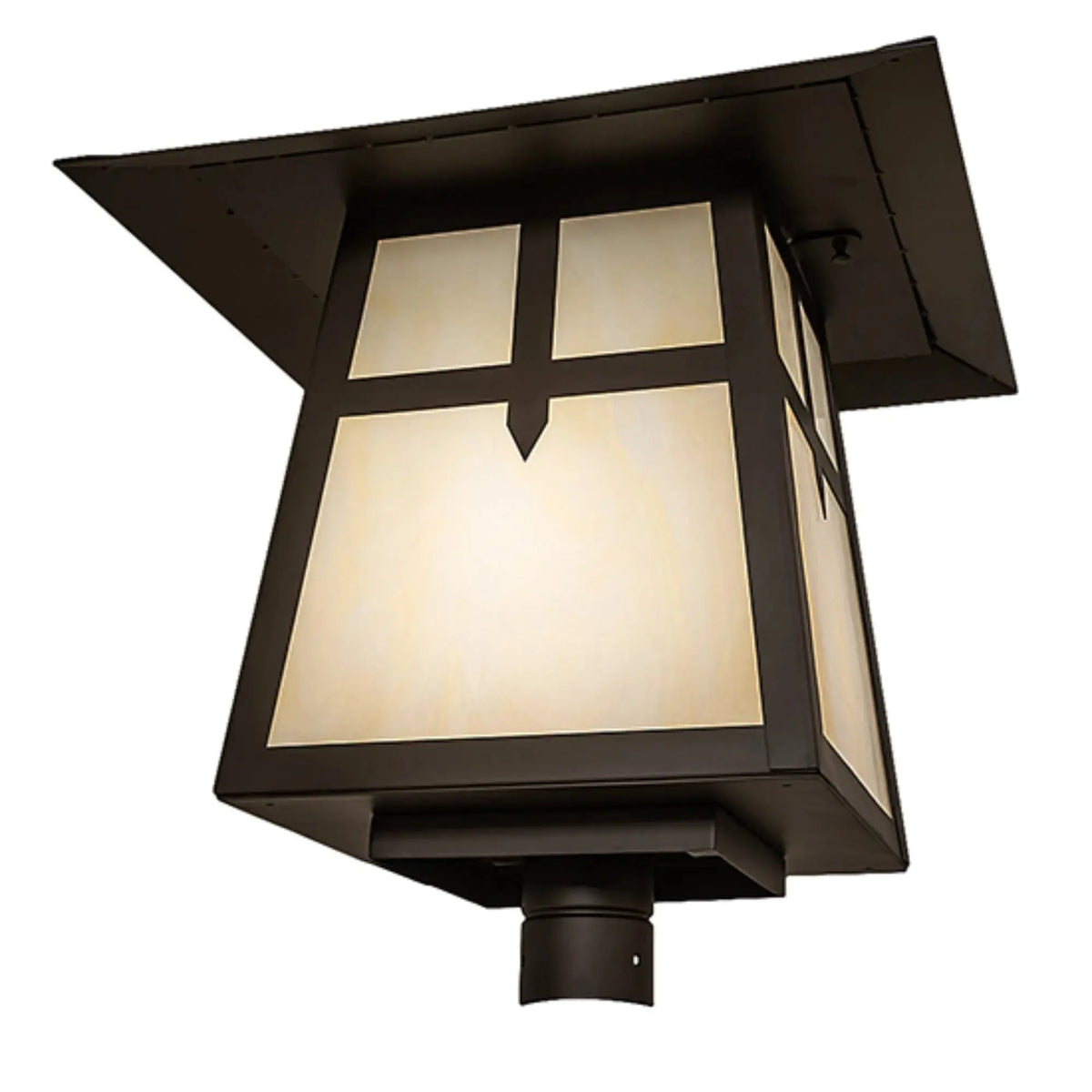20" Square Stillwater Cross Mission Post Mount – Oil Rubbed Bronze – Wet-Rated – Meyda Lighting Meyda Lighting