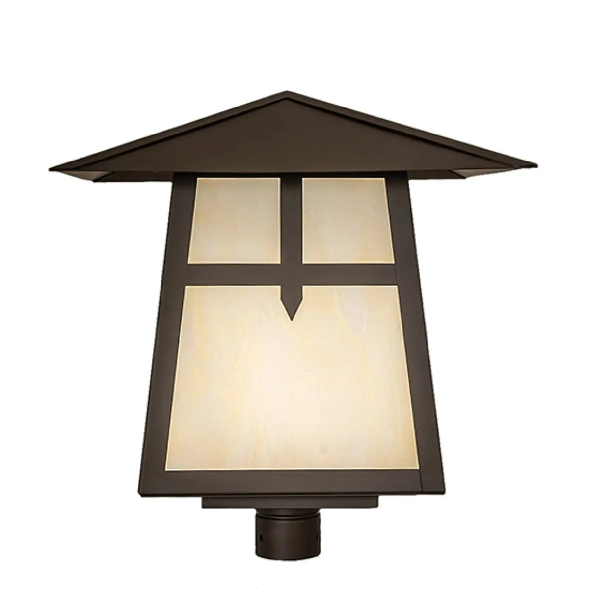 20" Square Stillwater Cross Mission Post Mount – Oil Rubbed Bronze – Wet-Rated – Meyda Lighting Meyda Lighting