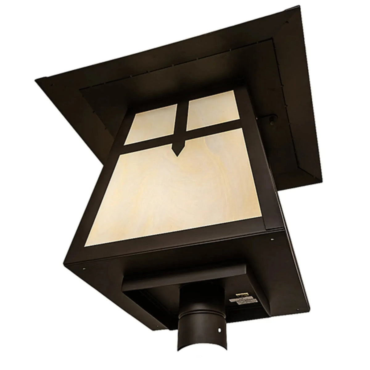 20" Square Stillwater Cross Mission Post Mount – Oil Rubbed Bronze – Wet-Rated – Meyda Lighting Meyda Lighting