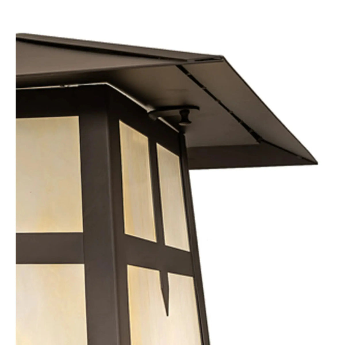 20" Square Stillwater Cross Mission Post Mount – Oil Rubbed Bronze – Wet-Rated – Meyda Lighting Meyda Lighting