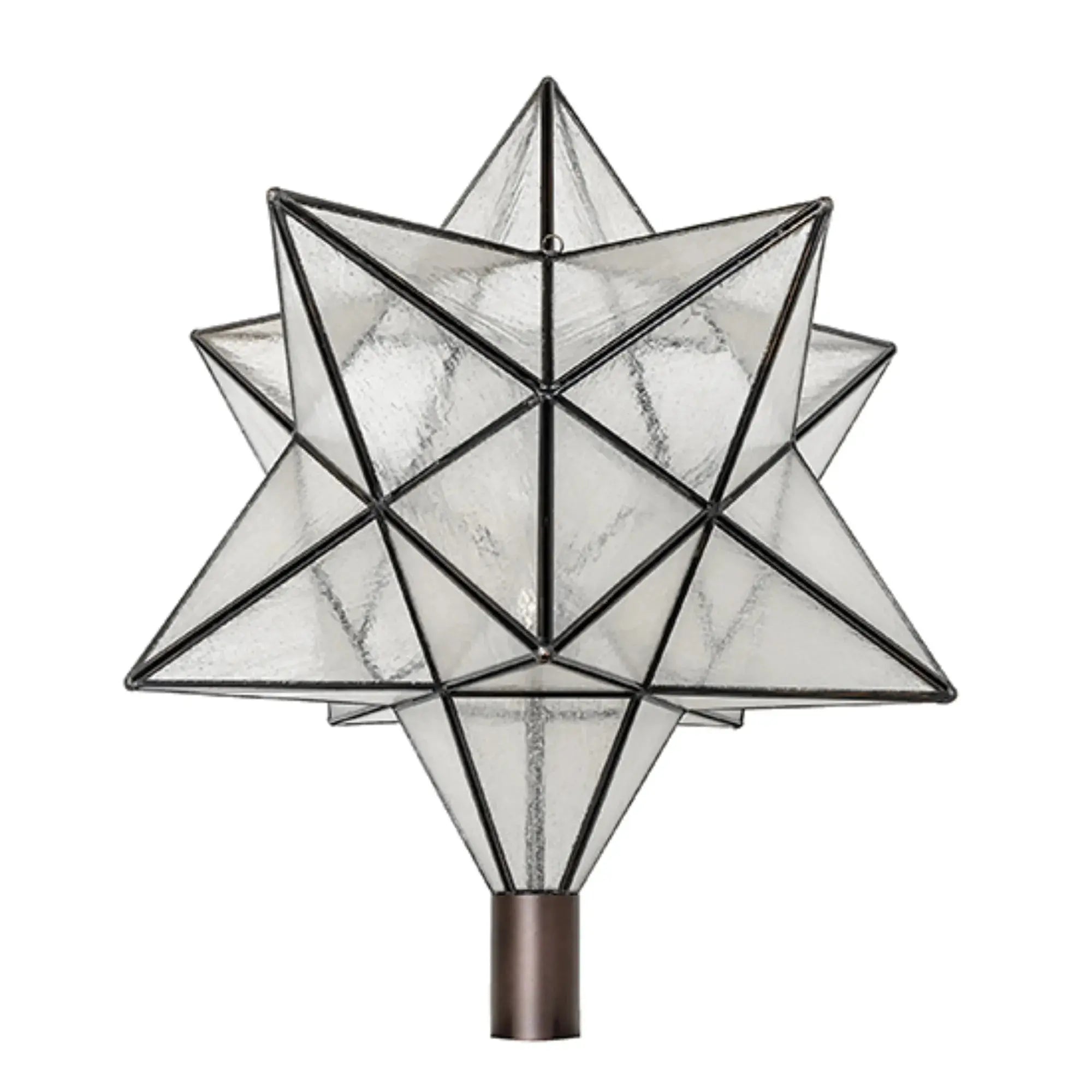 18" Wide Moravian Star Post Mount – Mahogany Bronze – Wet-Rated – Meyda Lighting Meyda Lighting