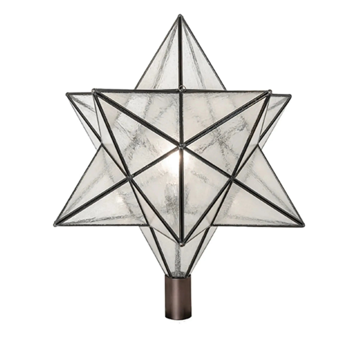 18" Wide Moravian Star Post Mount – Mahogany Bronze – Wet-Rated – Meyda Lighting Meyda Lighting
