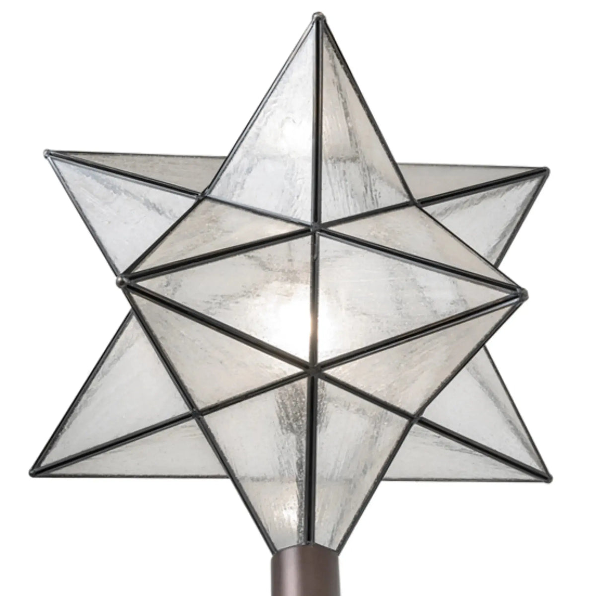 18" Wide Moravian Star Post Mount – Mahogany Bronze – Wet-Rated – Meyda Lighting Meyda Lighting