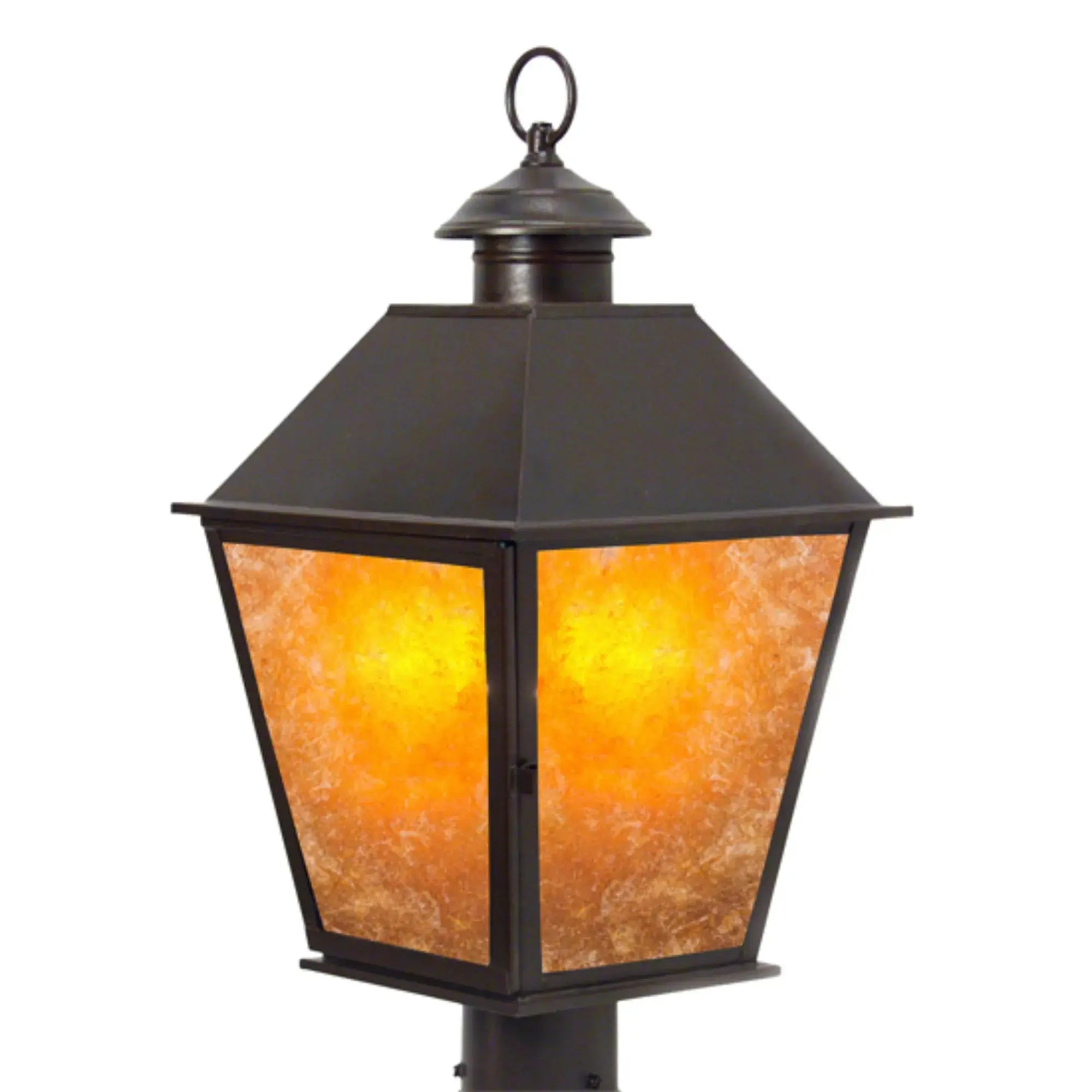 11" Wide Turin Post Mount – Gilded Tobacco – Amber Mica – Wet-Rated – Meyda Lighting Meyda Lighting