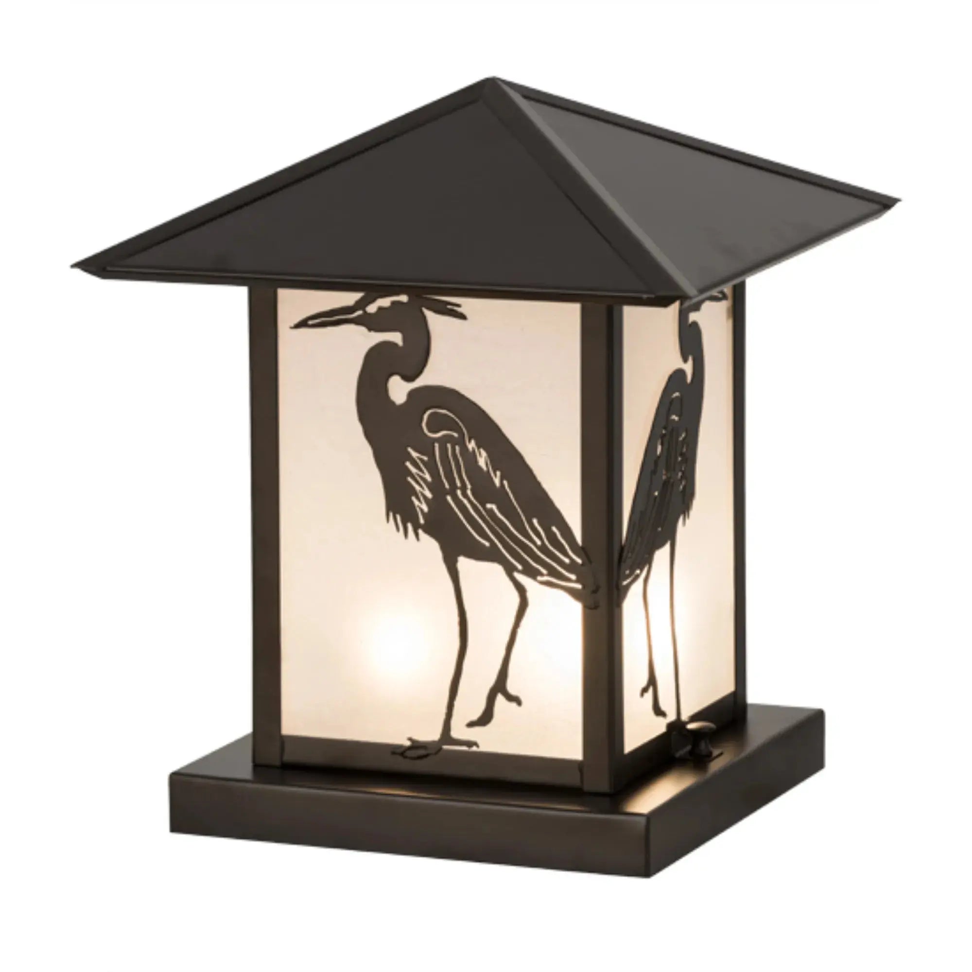 10" Square Heron Pier Mount – Oil Rubbed Bronze – Wet-Rated – Meyda Lighting Meyda Lighting