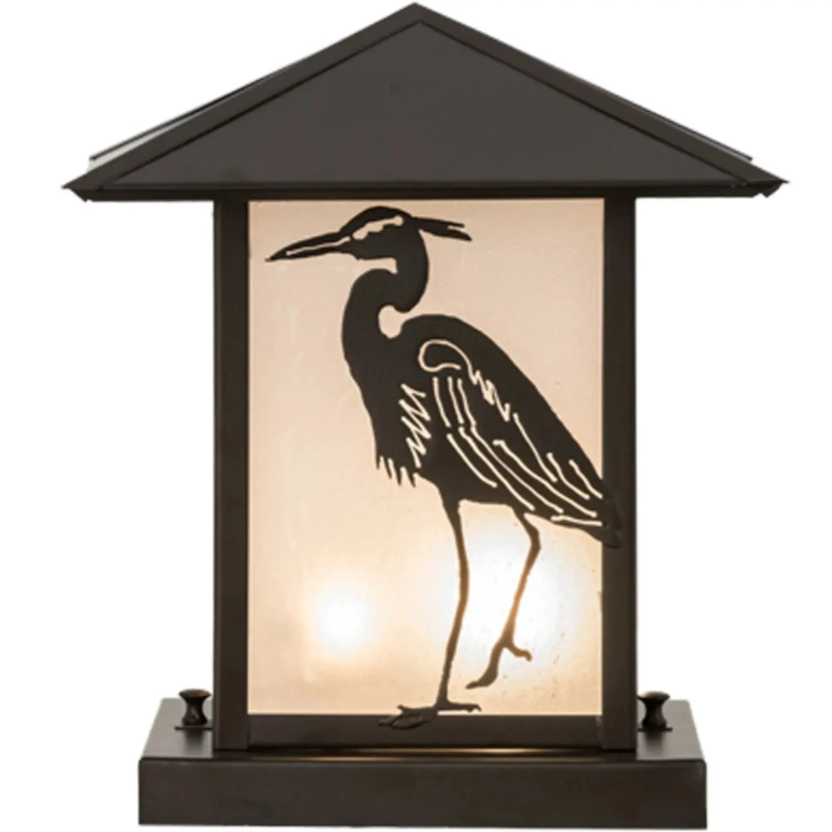 10" Square Heron Pier Mount – Oil Rubbed Bronze – Wet-Rated – Meyda Lighting Meyda Lighting