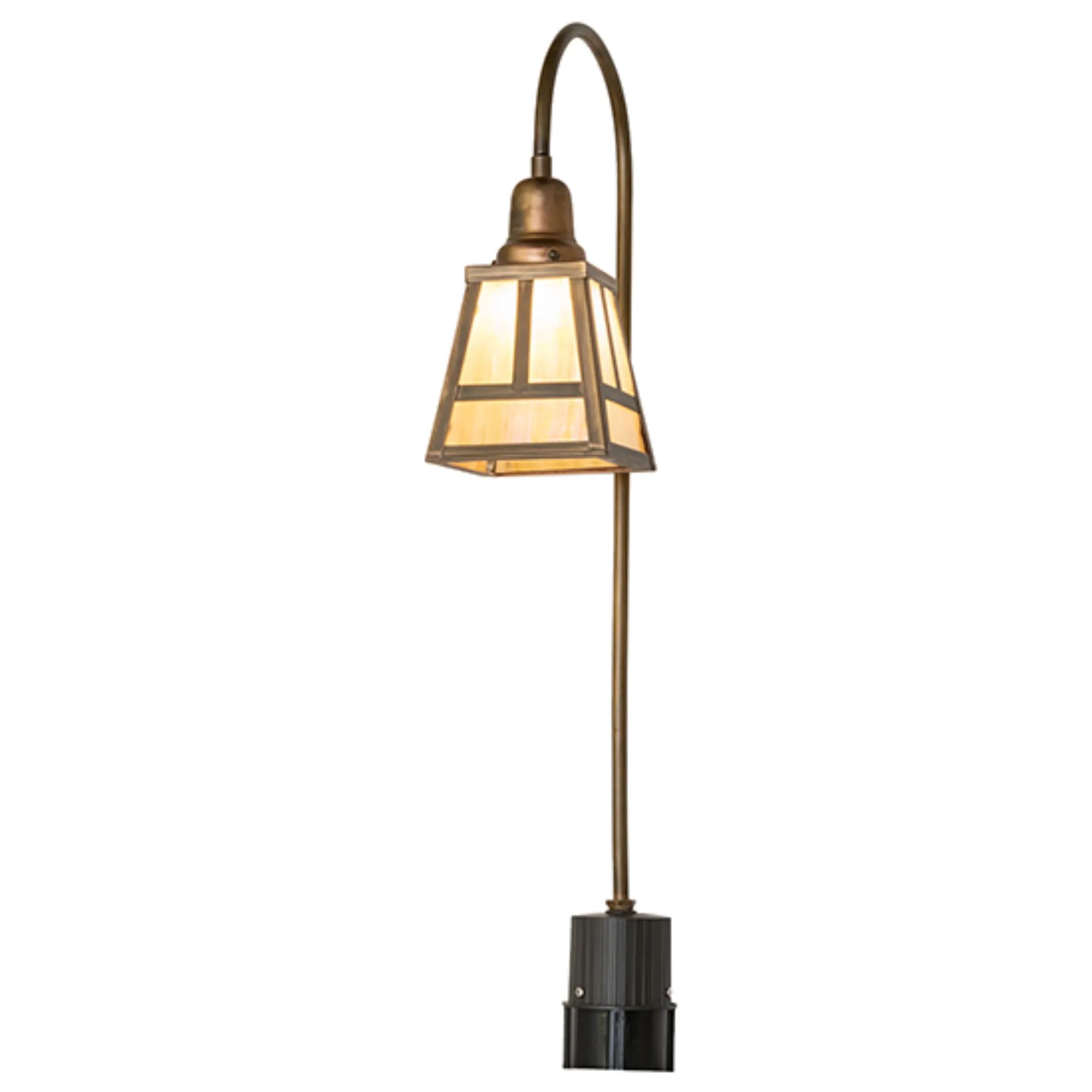 5.5" Square "T" Mission Shepherds Hook Landscape Fixture – Meyda Lighting