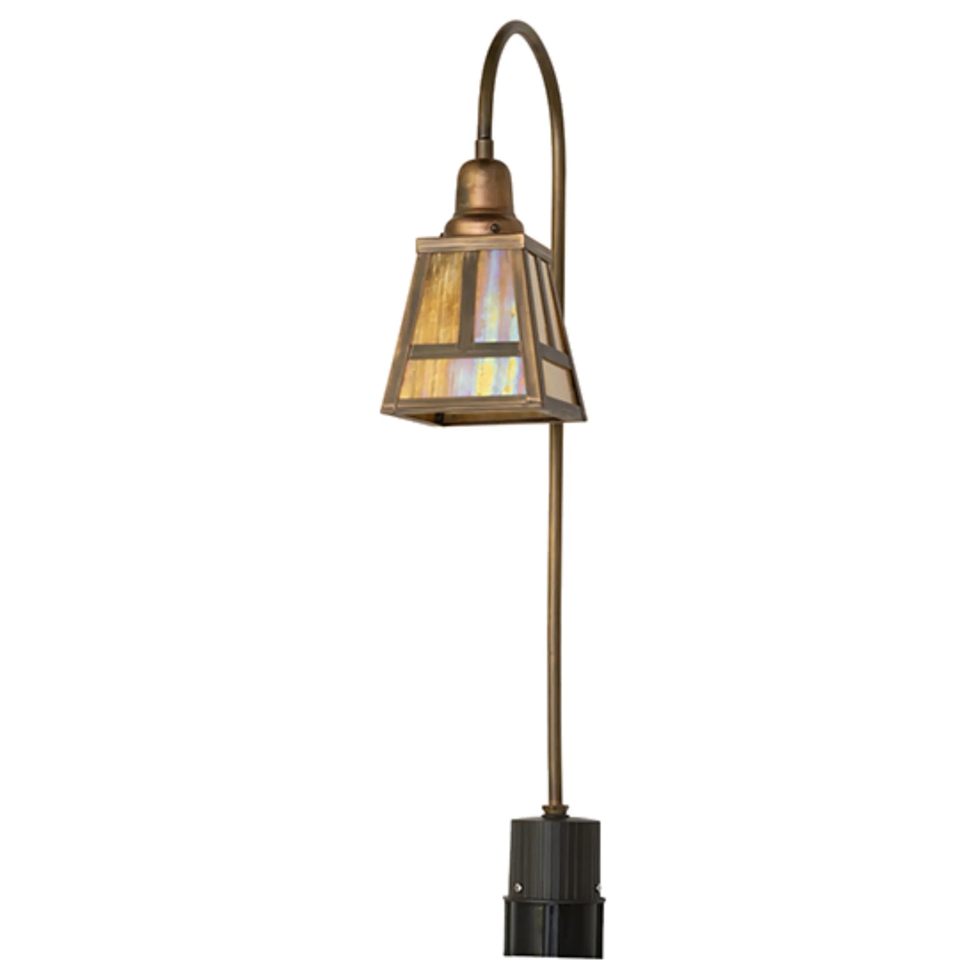 5.5" Square "T" Mission Shepherds Hook Landscape Fixture – Meyda Lighting