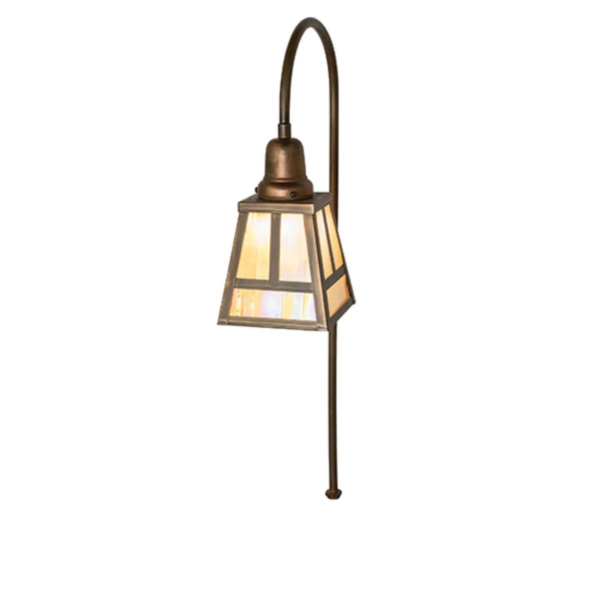 5.5" Square "T" Mission Shepherds Hook Landscape Fixture – Meyda Lighting Meyda Lighting