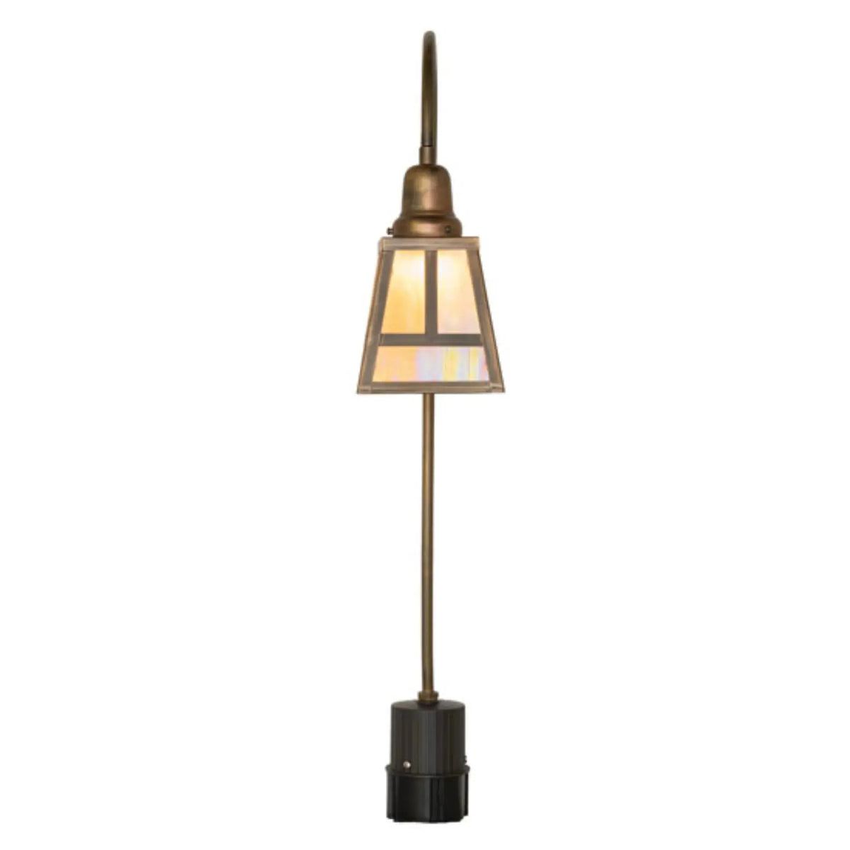 5.5" Square "T" Mission Shepherds Hook Landscape Fixture – Meyda Lighting Meyda Lighting