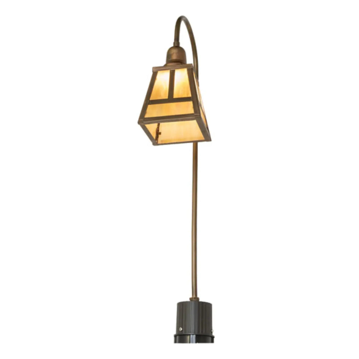 5.5" Square "T" Mission Shepherds Hook Landscape Fixture – Meyda Lighting Meyda Lighting