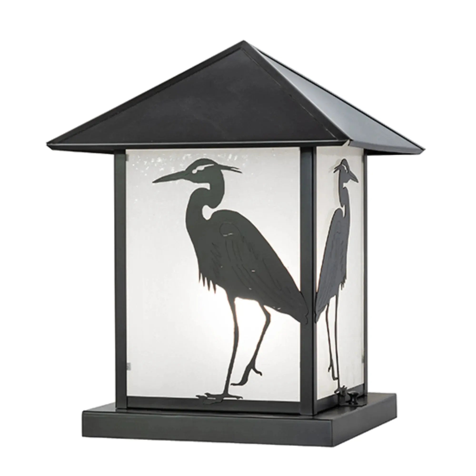 12" Square Seneca Heron Pier Mount – Craftsman Brown – Wet-Rated – Meyda Lighting Meyda Lighting