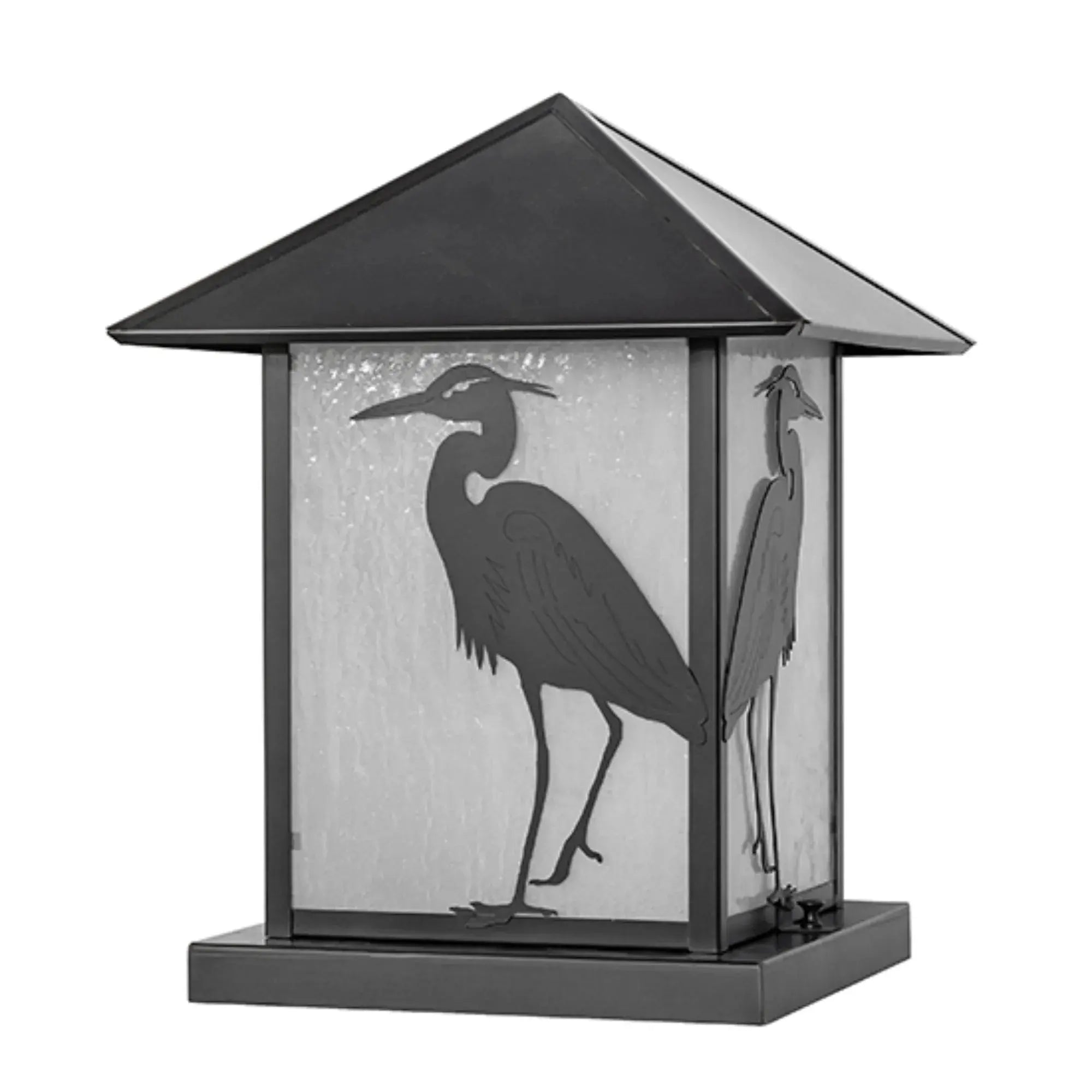 12" Square Seneca Heron Pier Mount – Craftsman Brown – Wet-Rated – Meyda Lighting Meyda Lighting