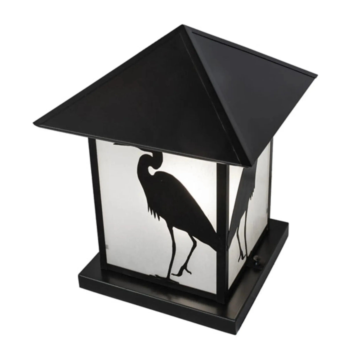 12" Square Seneca Heron Pier Mount – Craftsman Brown – Wet-Rated – Meyda Lighting Meyda Lighting