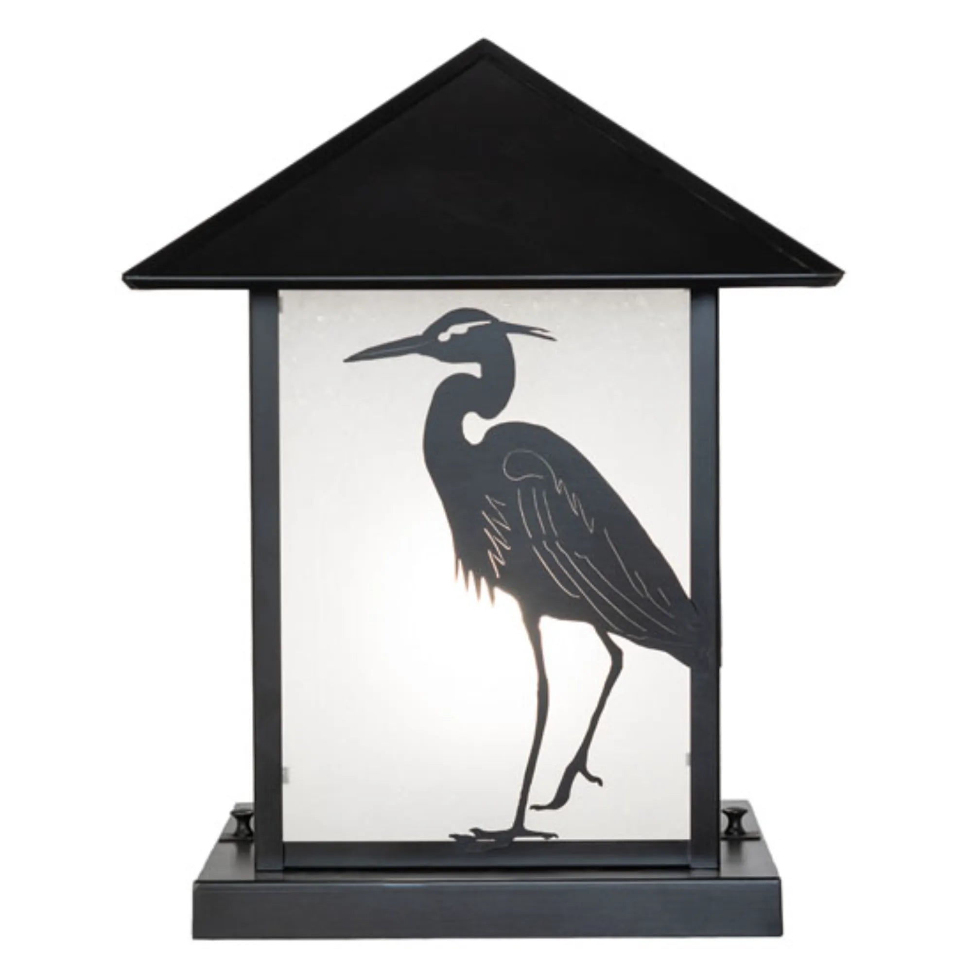 12" Square Seneca Heron Pier Mount – Craftsman Brown – Wet-Rated – Meyda Lighting