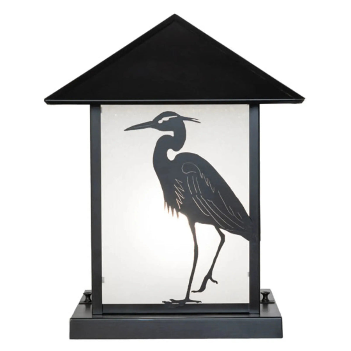 12" Square Seneca Heron Pier Mount – Craftsman Brown – Wet-Rated – Meyda Lighting Meyda Lighting