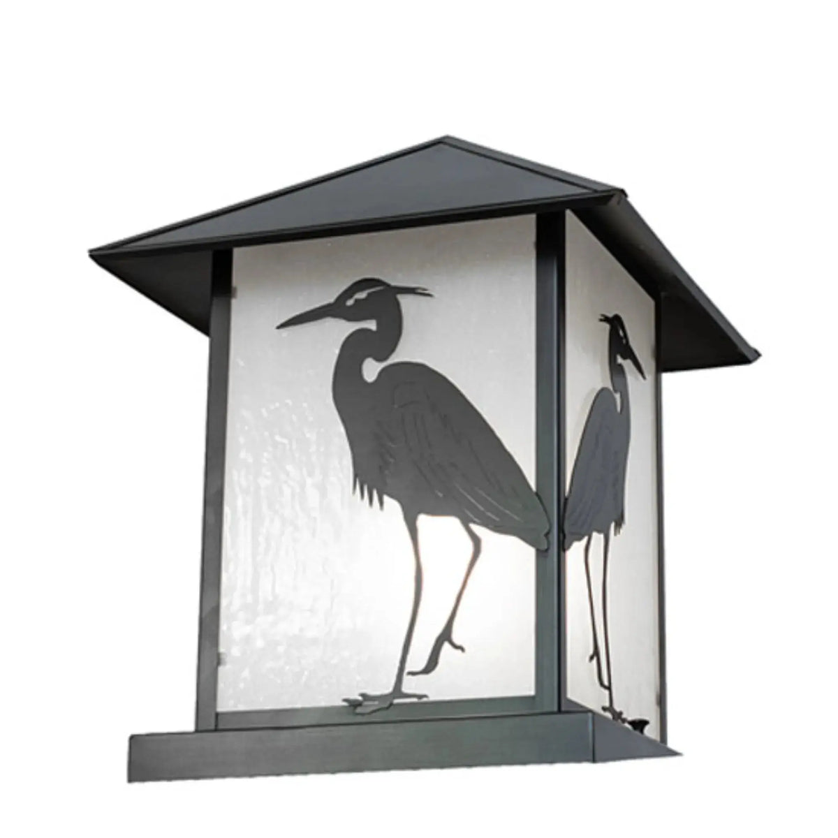 12" Square Seneca Heron Pier Mount – Craftsman Brown – Wet-Rated – Meyda Lighting Meyda Lighting