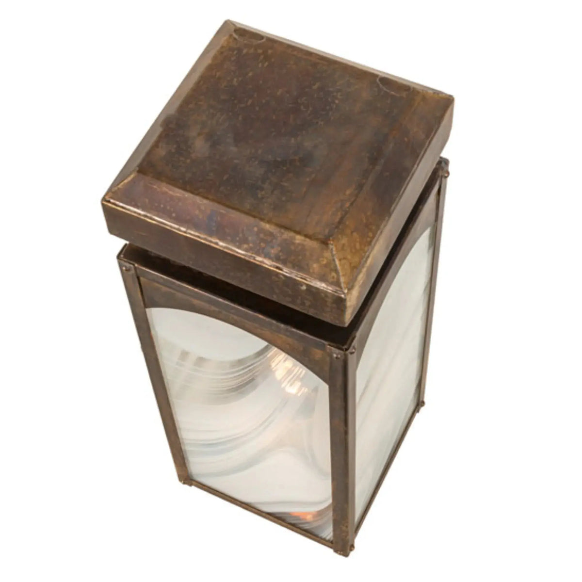 6" Square Esopus Post Mount – Custom Finish – White Baroque Art Glass – Wet-Rated – Meyda Lighting Meyda Lighting