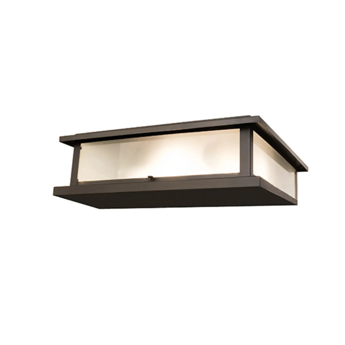 18" Square Seneca Prime Pier Mount – Black Patina – Clear Frosted Glass – Wet-Rated – Meyda Lighting Meyda Lighting