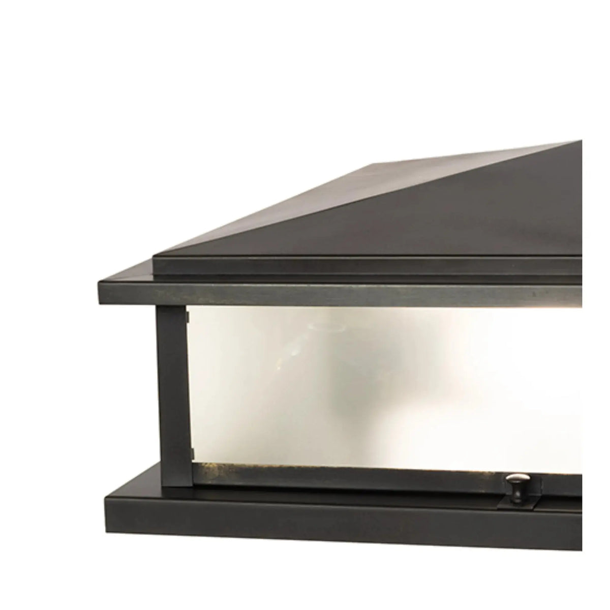 18" Square Seneca Prime Pier Mount – Black Patina – Clear Frosted Glass – Wet-Rated – Meyda Lighting Meyda Lighting