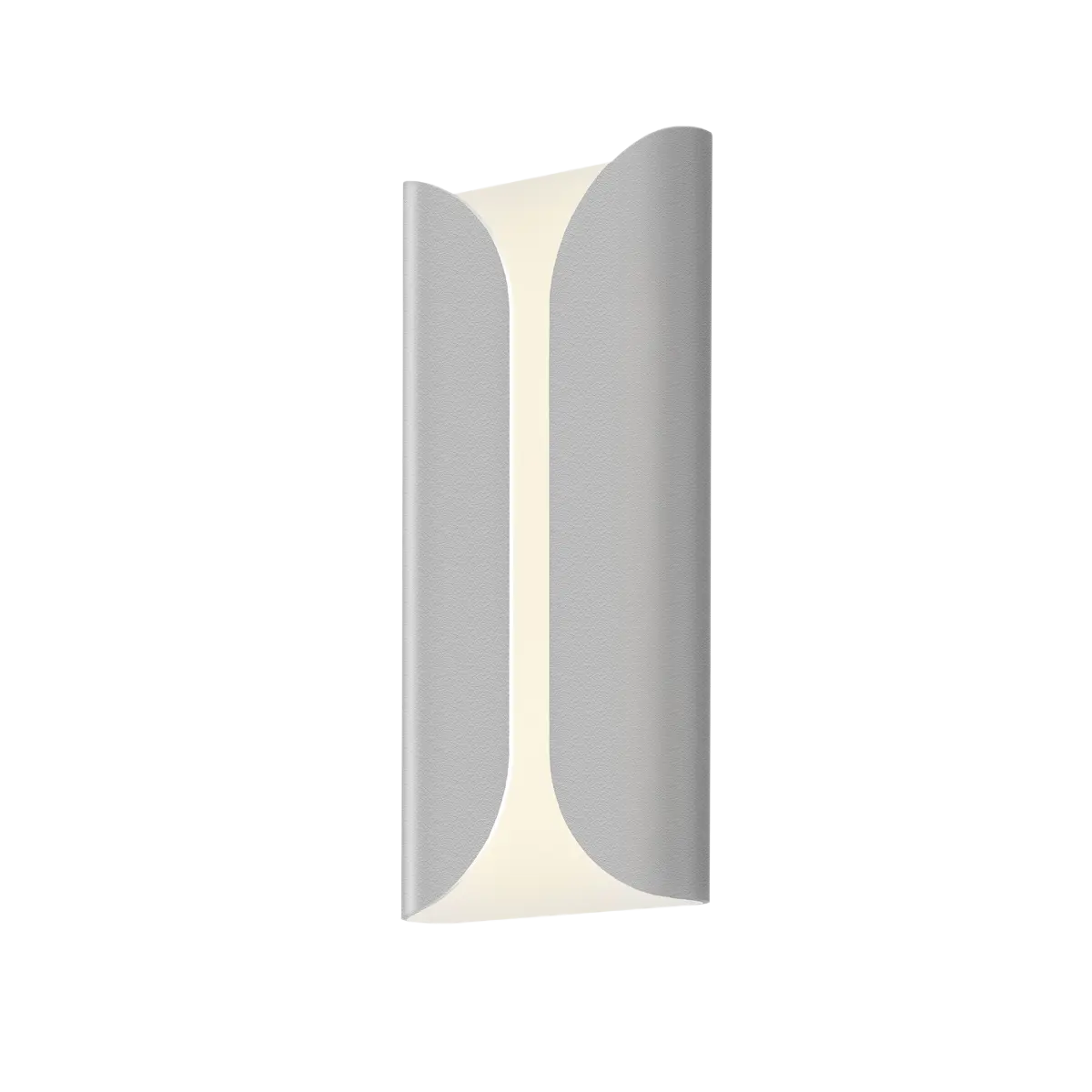 Folds Wall Sconce - Textured Gray - 13.75" H 6.5" W - Sonneman