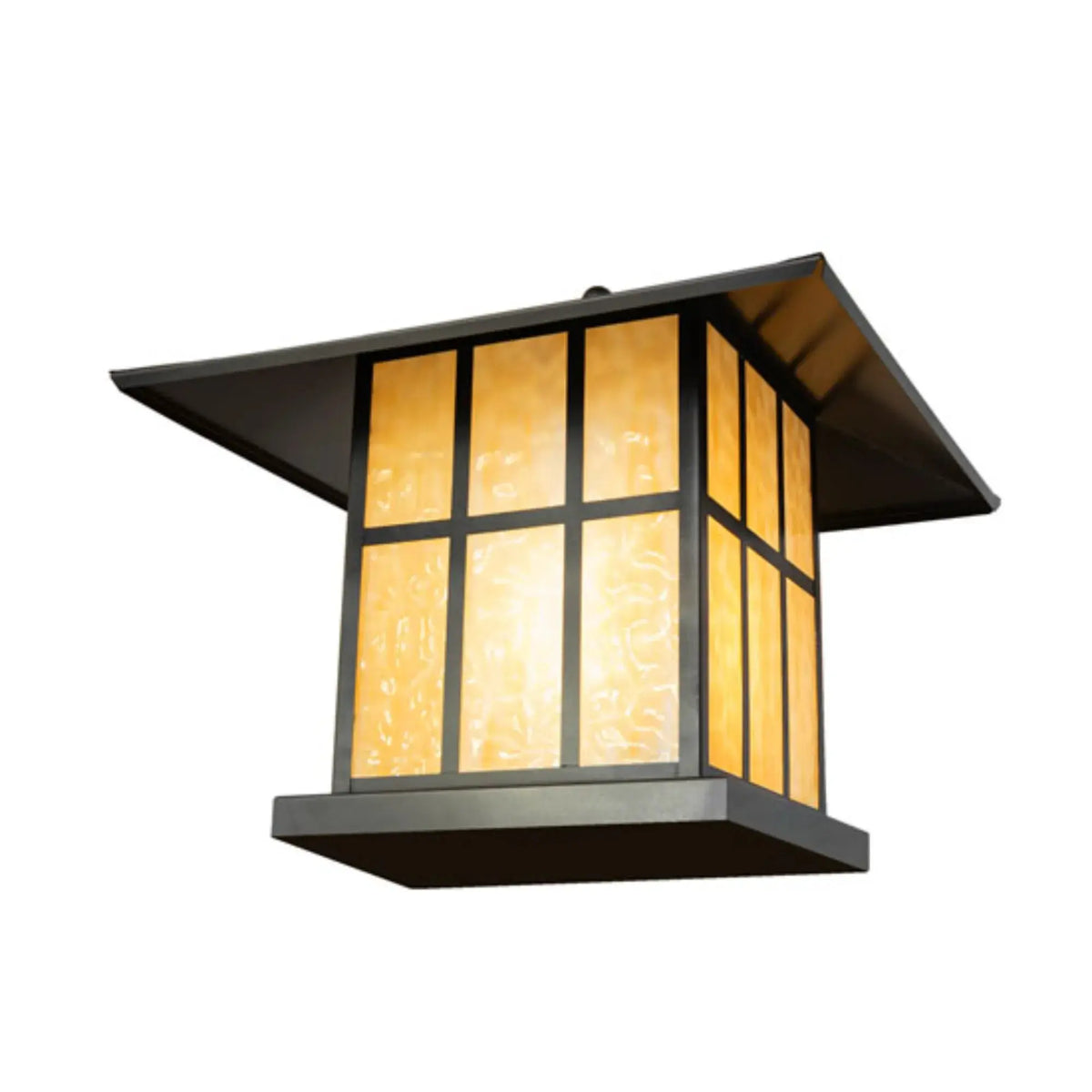 19" Square Seneca Double Cross Mission Pier Mount – Craftsman Brown – Wet-Rated – Meyda Lighting Meyda Lighting