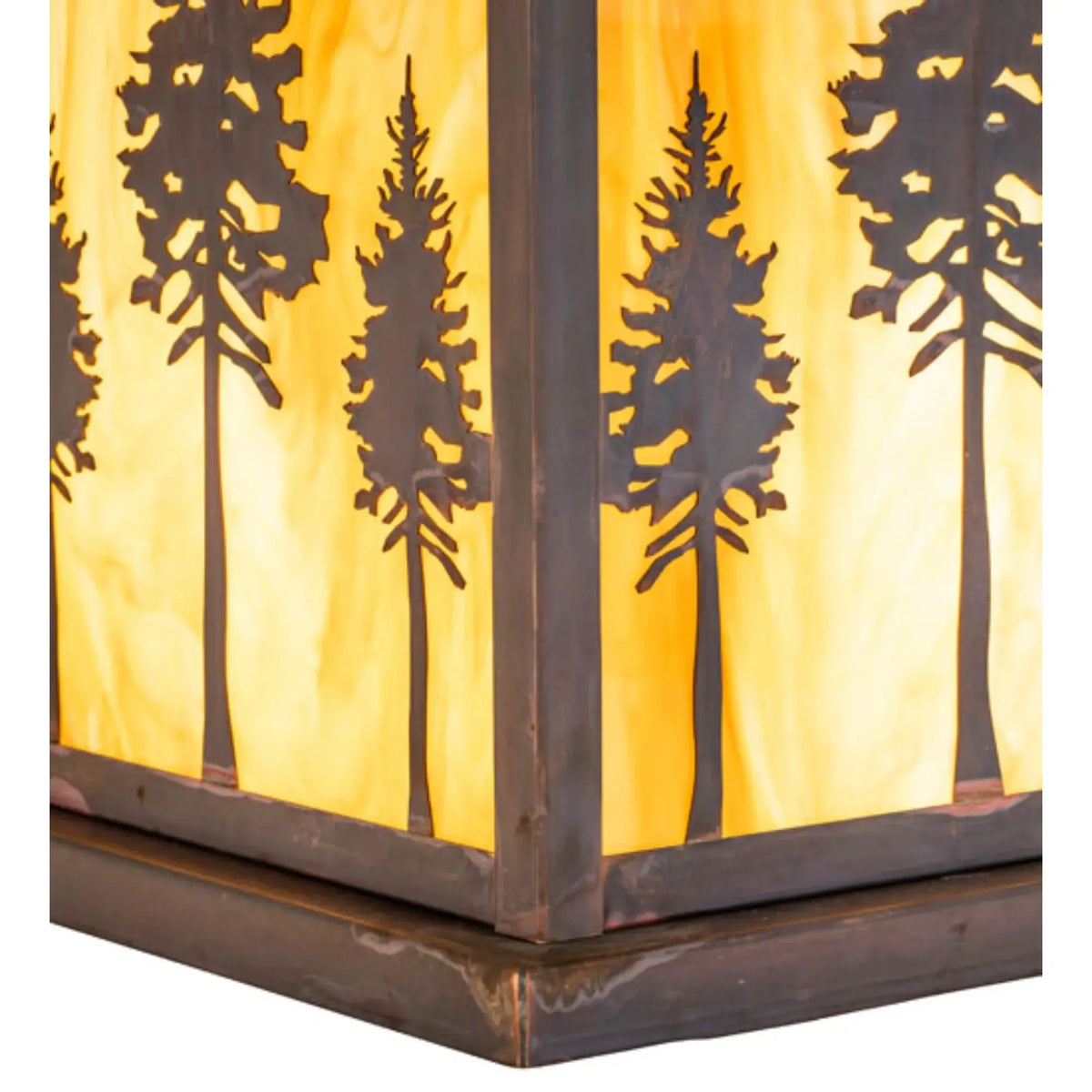 17" Square Great Pines Pier Mount – Vintage Copper – Wet-Rated – Meyda Lighting Meyda Lighting